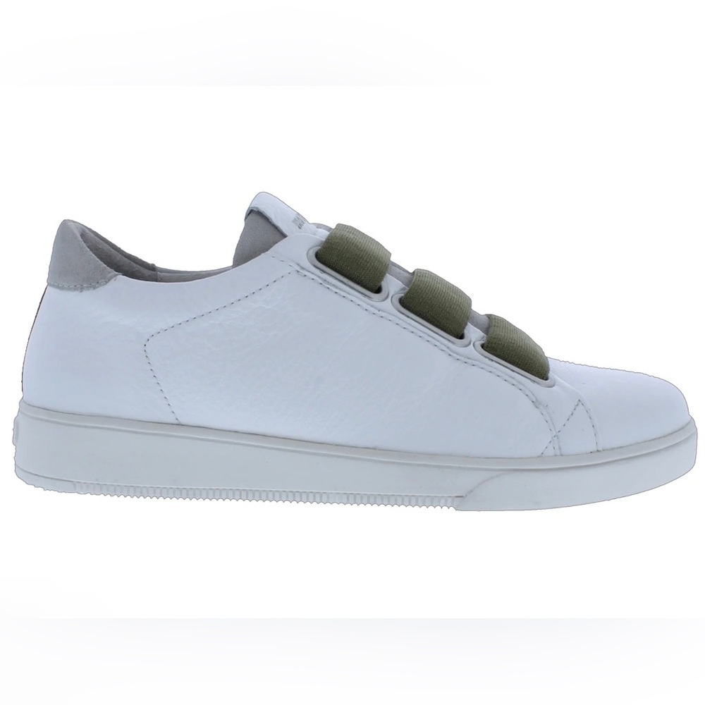 Blackstone Women’s Low Sneakers 3 Strap White Lizard Size 11